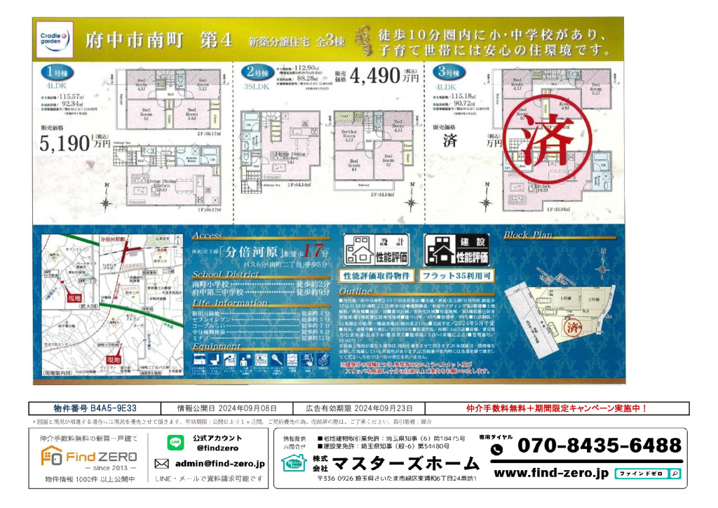 物件番号 B4A5-9E33のサムネイル